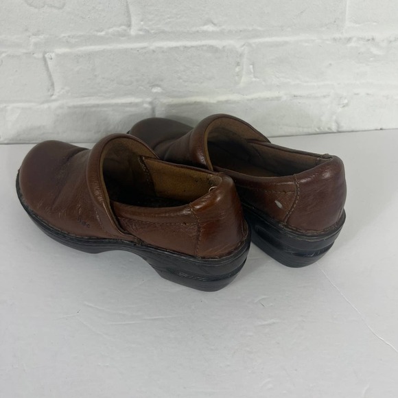 BOC Born Concept Women's Brown Leather Slip-on Clogs Comfort Shoes Size 9 US - Picture 2 of 6